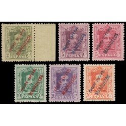 Tánger 17/22 1923-1930 Alfonso XIII MNH Tánger 17/22 1923-1930 Alfonso XIII MNH