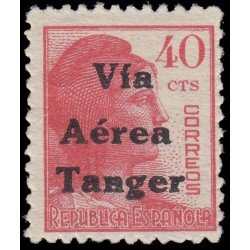 Tánger 134 1938 Habilitado impreso en Tánger MNH Tánger 134 1938 Habilitado impreso en Tánger MNH