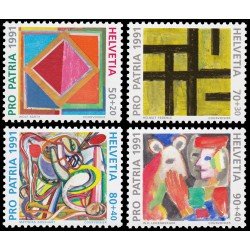 Suiza Switzerland 1374/77 1991 Pro patria 700 Años de arte y cultura MNH Suiza Switzerland 1374/77 1991 Pro patria 700 Años de arte y cultura MNH
