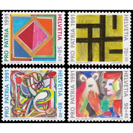 Suiza Switzerland 1374/77 1991 Pro patria 700 Años de arte y cultura MNH