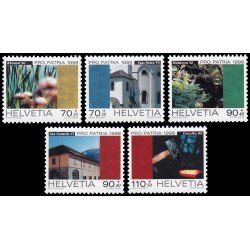 Suiza Switzerland 1577/81 1998 Pro patria Bienes culturales y paisajes MNH Suiza Switzerland 1577/81 1998 Pro patria Bienes culturales y paisajes MNH