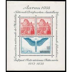 Suiza Switzerland HB 4 1938 Exposición Filatélica Nacional de Aarau MH Suiza Switzerland HB 4 1938 Exposición Filatélica Nacional de Aarau MH