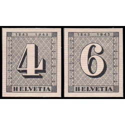 Suiza Switzerland 384 SH procedente de hojita HB 9 1943 Centenario del sello Suizo MNH