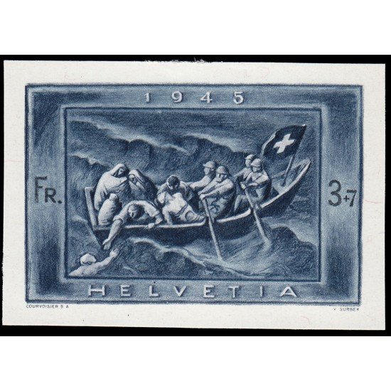 Suiza Switzerland SH procedente de hojita HB 11 1945 Por las víctimas de la Guerra MNH Suiza Switzerland SH procedente de hojita HB 11 1945 Por las víctimas de la Guerra MNH
