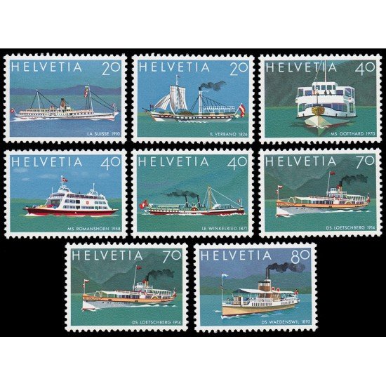Suiza Switzerland 1050/57 1978 Exposición Filatélica Nacional Lemanex 78 MNH