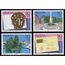 Suiza Switzerland 1355/58 1990 Exposición nacional de sellos Ginebra MNH Suiza Switzerland 1355/58 1990 Exposición nacional de sellos Ginebra MNH