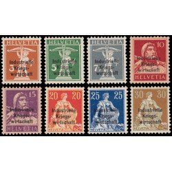 Suiza Switzerland Servicios 9/16 1918 William Tell, Sobreimpresión IK-W, Junta de Comercio de Guerra MNH Suiza Switzerland Servicios 9/16 1918 William Tell, Sobreimpresión IK-W, Junta de Comercio de Guerra MNH