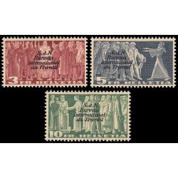 Suiza Switzerland Servicios 178/80 1944 Oficina Internacional del Trabajo sobreimpreso BIT/ILO MNH Suiza Switzerland Servicios 178/80 1944 Oficina Internacional del Trabajo sobreimpreso BIT/ILO MNH