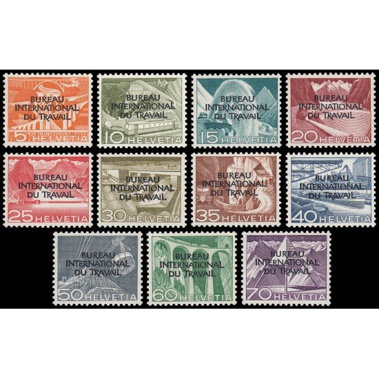 Suiza Switzerland Servicios 316/26 1950 Sobreimpresión BIT/ILO Oficina Internacional del Trabajo MNH Suiza Switzerland Servicios 316/26 1950 Sobreimpresión BIT/ILO Oficina Internacional del Trabajo MNH