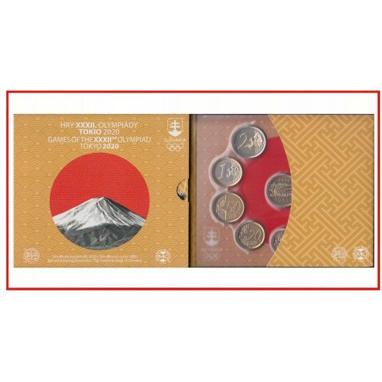 Eslovaquia 2020 Cartera Of Monedas € euro Set JJOO Tokio 