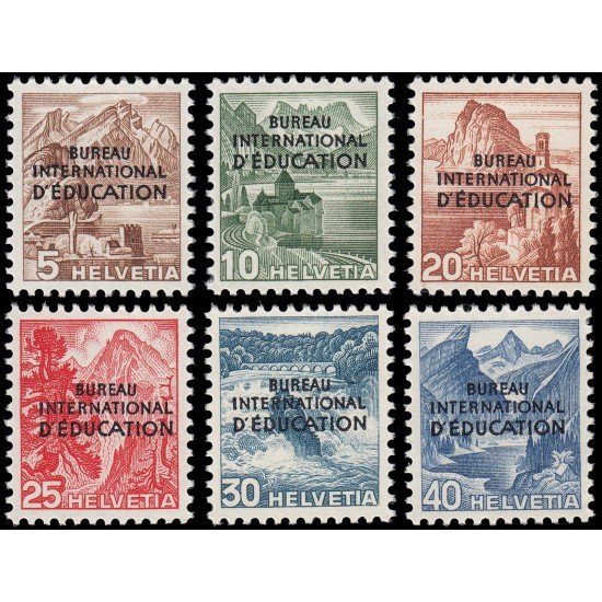 Suiza Switzerland Servicios 279/84 1948 International Bureau of Education BIE/IBE MNH Suiza Switzerland Servicios 279/84 1948 International Bureau of Education BIE/IBE MNH