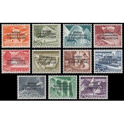 Suiza Switzerland Servicios 327/37 1950 Oficina Internacional de Educación BIE/IBE MNH Suiza Switzerland Servicios 327/37 1950 Oficina Internacional de Educación BIE/IBE MNH