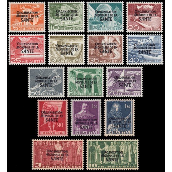 Suiza Switzerland Servicios 338/53 1950 Organización Mundial de la Salud OMS/WHO MNH