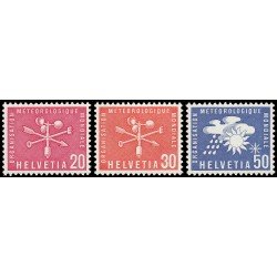 Suiza Switzerland Servicios 414/16 1960 Organización Meteorológica Mundial MNH Suiza Switzerland Servicios 414/16 1960 Organización Meteorológica Mundial MNH
