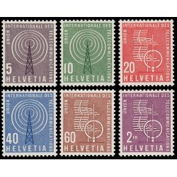 Suiza Switzerland Servicios 393/98 1958 Centenario de la Unión Internacional de Telecomunicaciones I.T.U. MNH Suiza Switzerland Servicios 393/98 1958 Centenario de la Unión Internacional de Telecomunicaciones I.T.U. MNH