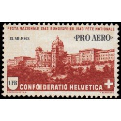 Suiza Switzerland A-35 1943 30 aniv. travesía aerea de los Alpes MH
