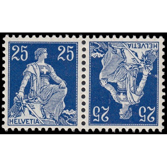 Suiza Switzerland  120a 1908 Helvetia con espada MNH