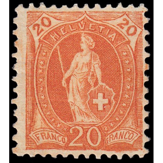 Suiza Switzerland 93 1905-06 Helvetia de pie MH Suiza Switzerland 93 1905-06 Helvetia de pie MH