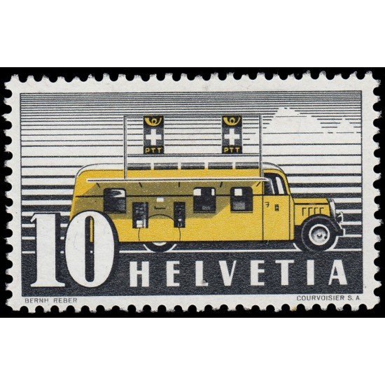Suiza Switzerland 432 1946 Oficina de correos móvil MH