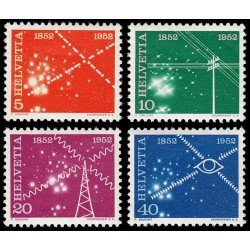 Suiza Switzerland 517/20 1952 Centenario del Servicio de telecomunicaciones MH Suiza Switzerland 517/20 1952 Centenario del Servicio de telecomunicaciones MH