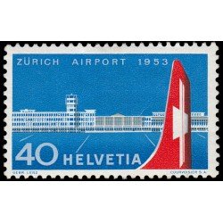 Suiza Switzerland 536 1953 Inauguración del aeropuerto de Zürich-Kloten MH Suiza Switzerland 536 1953 Inauguración del aeropuerto de Zürich-Kloten MH