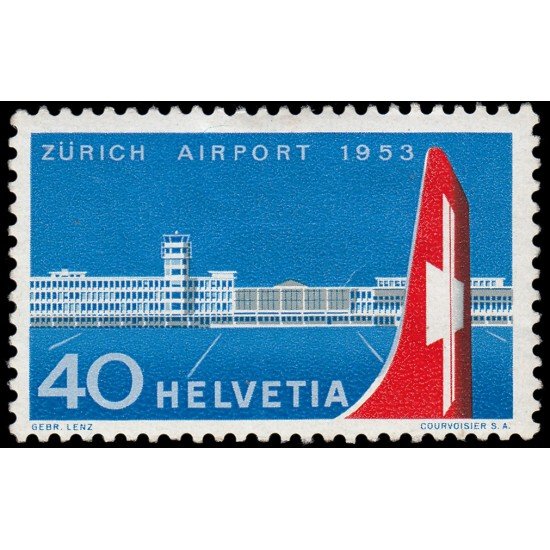 Suiza Switzerland 536 1953 Inauguración del aeropuerto de Zürich-Kloten MH