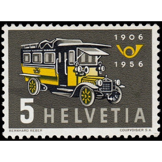 Suiza Switzerland 572 1956 50 aniv. de los coches postales MH Suiza Switzerland 572 1956 50 aniv. de los coches postales MH