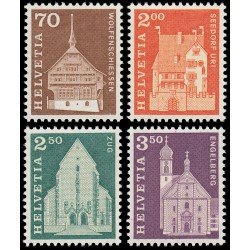 Suiza Switzerland 795/98 1967 Historia Postal Motivos y Monumentos MNH Suiza Switzerland 795/98 1967 Historia Postal Motivos y Monumentos MNH