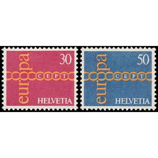 Suiza Switzerland 882/83 1971 Europa MNH Suiza Switzerland 882/83 1971 Europa MNH