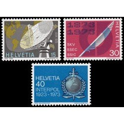 Suiza Switzerland 921/23 1973 Sellos de propaganda MNH