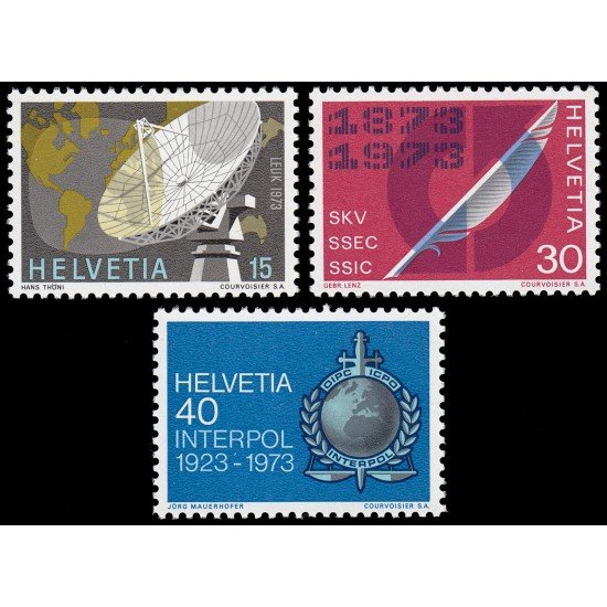 Suiza Switzerland 921/23 1973 Sellos de propaganda MNH Suiza Switzerland 921/23 1973 Sellos de propaganda MNH