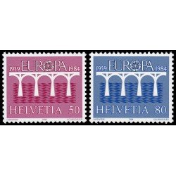 Suiza Switzerland 1199/00 1984 Europa Puente-25 Aniversario C.E.P.T. MNH Suiza Switzerland 1199/00 1984 Europa Puente-25 Aniversario C.E.P.T. MNH