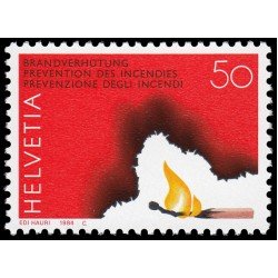 Suiza Switzerland 1212 1984 Prevención de incendios MNH Suiza Switzerland 1212 1984 Prevención de incendios MNH