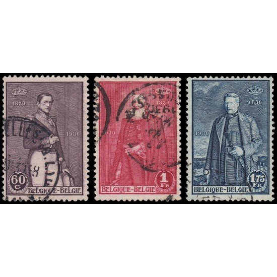 Bélgica 302/04 1930 Centenario de la Independencia Usados