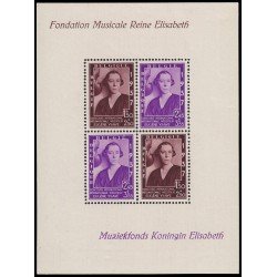 Bélgica HB 7 1937 Fundación musical Reina Elisabeth MNH