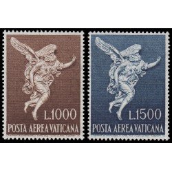 Vaticano Aéreo 45/46 1962 Ángel Gabriel, Filippo Della Valle (1697-1768) MH Vaticano Aéreo 45/46 1962 Ángel Gabriel, Filippo Della Valle (1697-1768) MH