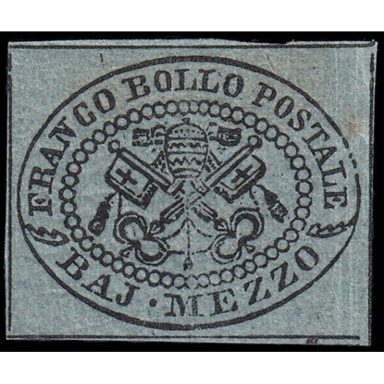 Vaticano 1b 1852-64 Escudo MH