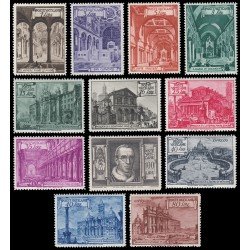 Vaticano 140/49 +11/12 Expres 1949 Iglesias y Basílicas Romanas MNH Vaticano 140/49 +11/12 Expres 1949 Iglesias y Basílicas Romanas MNH