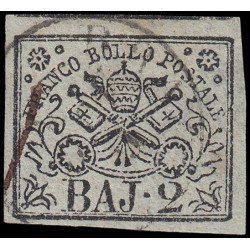 Vaticano 3 1852-64 Escudo MH Usado Vaticano 3 1852-64 Escudo MH Usado