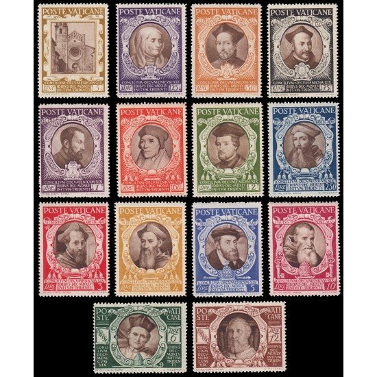 Vaticano 128/39 +9/10 Expres 1946 4to Centenario del Concilio de Trento MNH Vaticano 128/39 +9/10 Expres 1946 4to Centenario del Concilio de Trento MNH