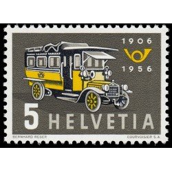 Suiza Switzerland 572 1956 50 aniv. de los coches postales MNH Suiza Switzerland 572 1956 50 aniv. de los coches postales MNH