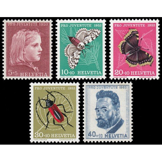 Suiza Switzerland 539/43 1953 Pro juventud Ferdinand Hodler MNH Suiza Switzerland 539/43 1953 Pro juventud Ferdinand Hodler MNH