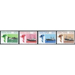 BA/S Feroe 18/21 1977 Navegación barcos MNH