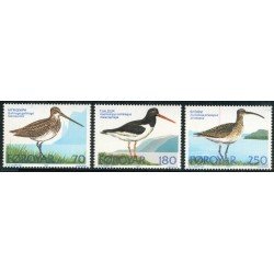 FAU1/S  Islas Feroe 22/24  1977  Aves de las islas Feroe Lujo
