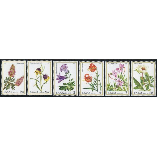 FL3/S Grecia Nº 1280/85 1978 Flora-plantas raras y amenazadas-Lujo FL3/S Grecia Nº 1280/85 1978 Flora-plantas raras y amenazadas-Lujo