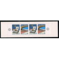 TRA1 Grecia Greece Nº 1667 Carnet 1988 Europa-transporte y comunicaciones Carnet con 4 sellos Lujo TRA1 Grecia Greece Nº 1667 Carnet 1988 Europa-transporte y comunicaciones Carnet con 4 sellos Lujo