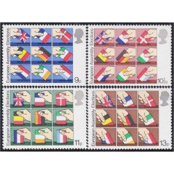 VAR1/S Gran Bretaña 888/91 1979 Elecciones por el Parlamento europeo MNH VAR1/S Gran Bretaña 888/91 1979 Elecciones por el Parlamento europeo MNH
