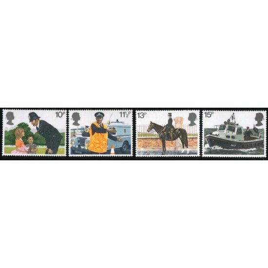BA2/S Gran Bretaña 913/16 1979 150 Aniv. de la policía metropolitana MNH BA2/S Gran Bretaña 913/16 1979 150 Aniv. de la policía metropolitana MNH