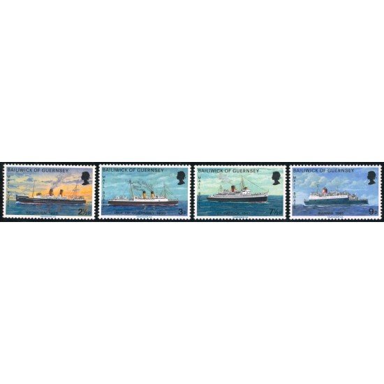 BA1/S Guernesey Nº 70/73 1973 Cruceros postales Lujo BA1/S Guernesey Nº 70/73 1973 Cruceros postales Lujo