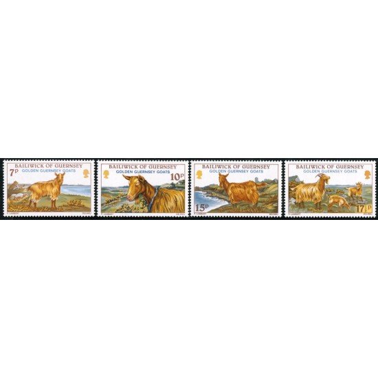 FAU1/S Guernesey Nº 204/07 1980 Las cabras doradas de Guernesey Lujo FAU1/S Guernesey Nº 204/07 1980 Las cabras doradas de Guernesey Lujo